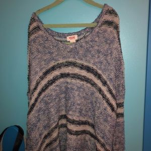 Blue and White Sweater